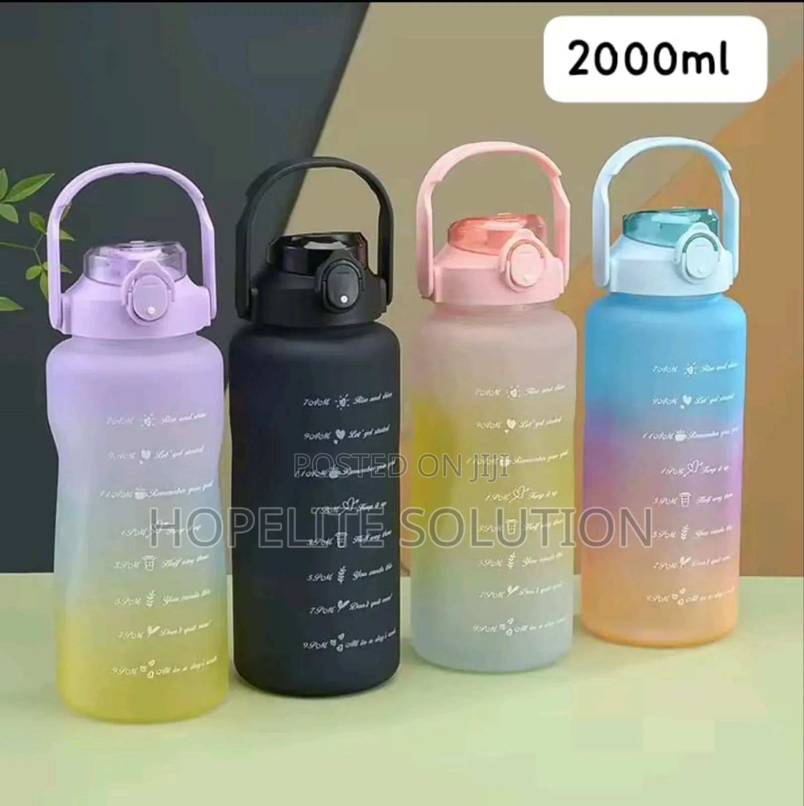 3in1 Motivation Water Bottle
