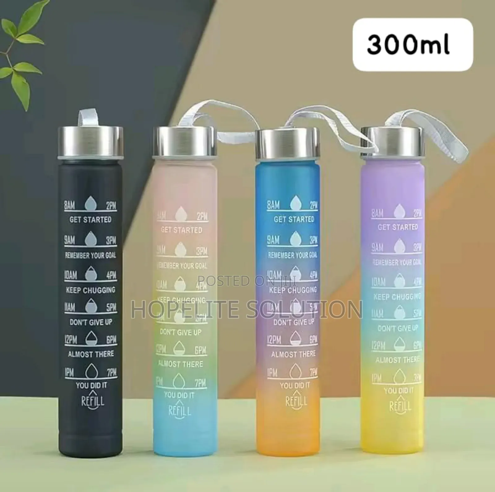 3in1 Motivation Water Bottle