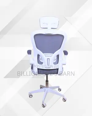 Ergonomic White Ergonomic Office Chair — Boosts Posture Focus