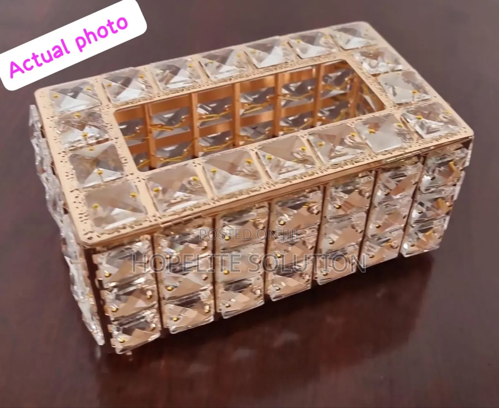 High Quality Crystal Sparkling Serviette Holder