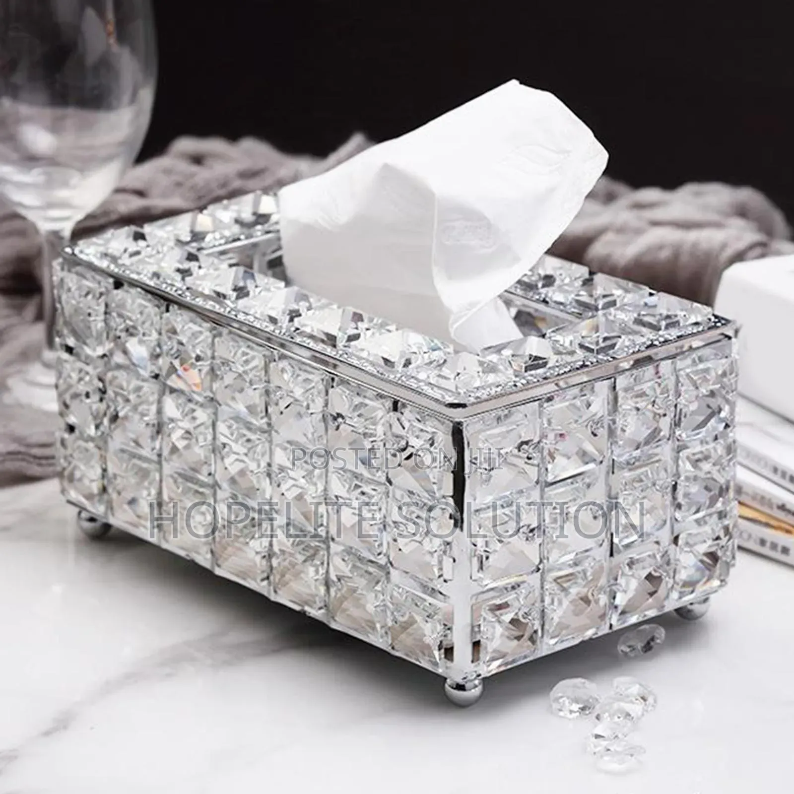 High Quality Crystal Sparkling Serviette Holder