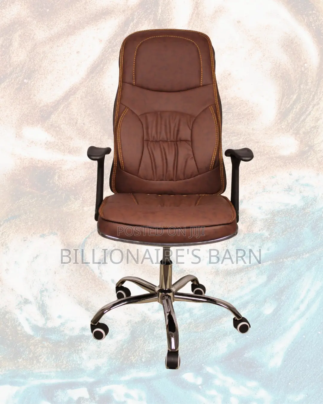 Adjustable Ergonomic Executive Leather Chair | Lumbar Support