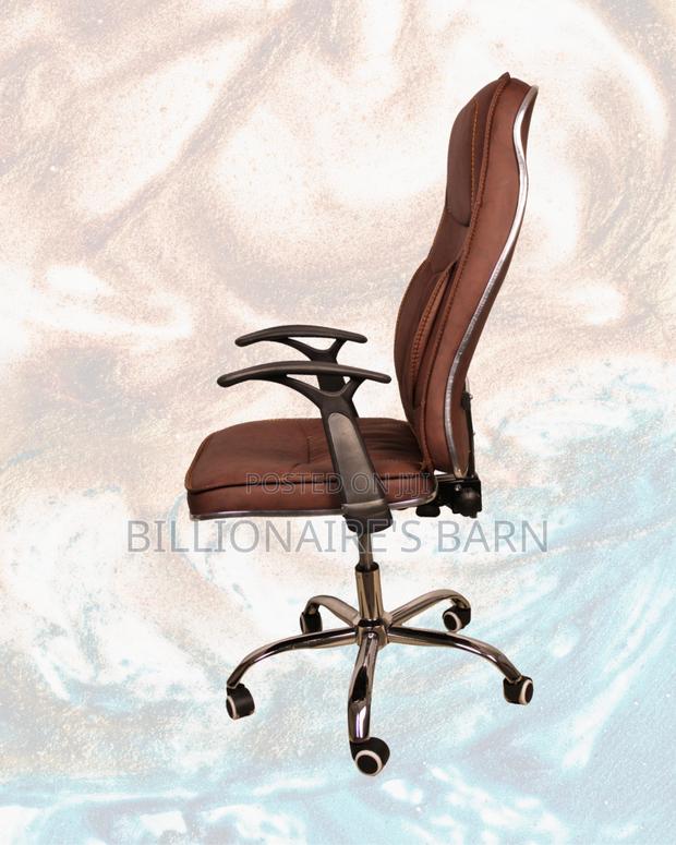 Adjustable Ergonomic Executive Leather Chair | Lumbar Support - thumbnail 3