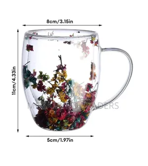 Double Wall Glass Cup/Coffee Cup With Handle