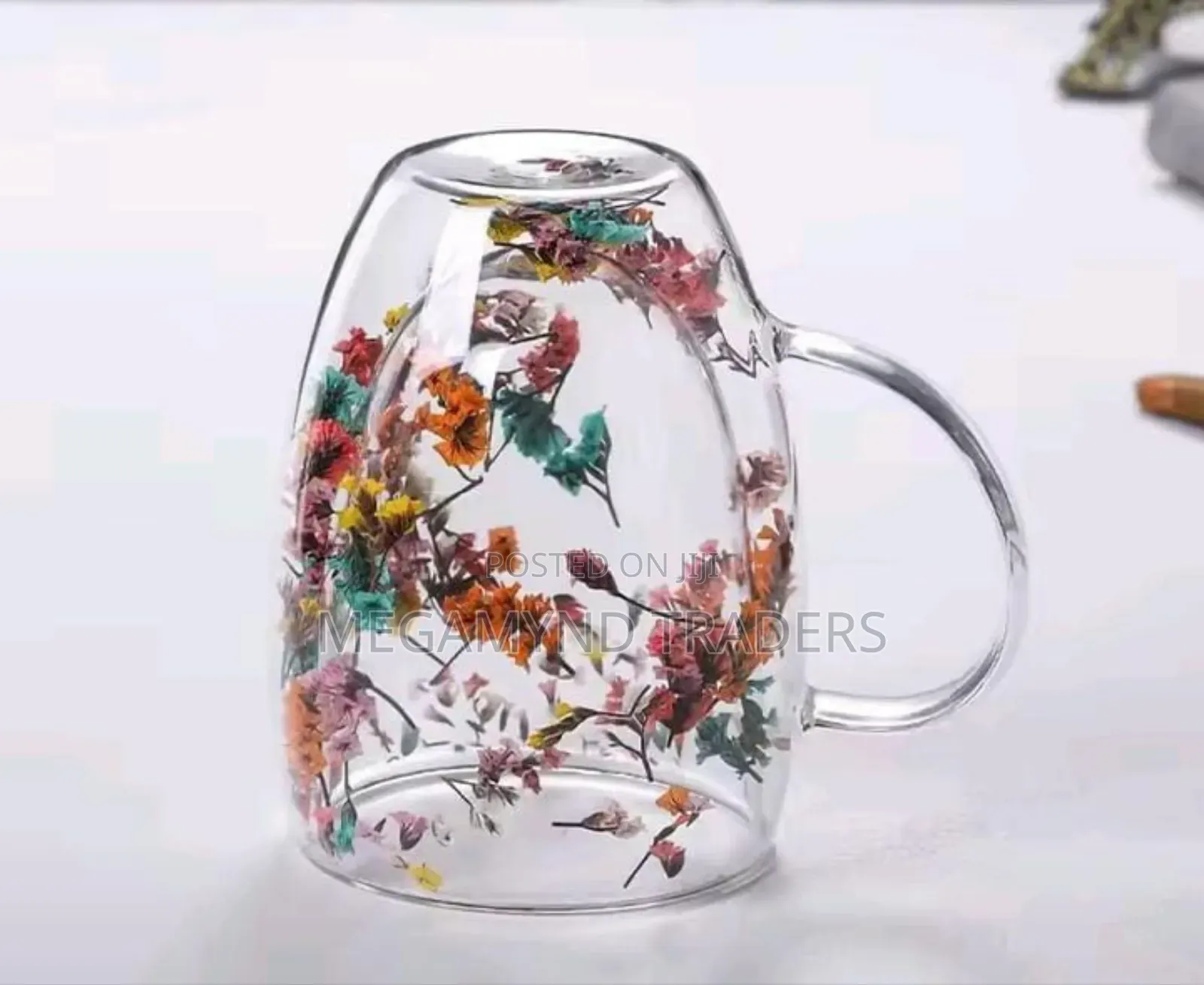 Double Wall Glass Cup/Coffee Cup With Handle