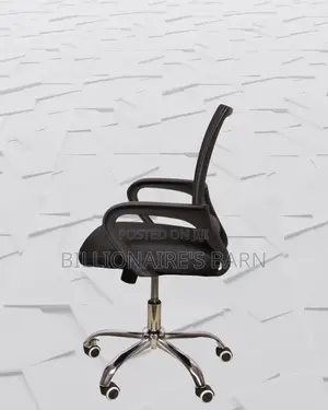 Quiet-Roll Secretarial Mesh Office Chair | Swivel Base