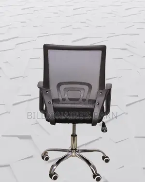 Quiet-Roll Secretarial Mesh Office Chair | Swivel Base