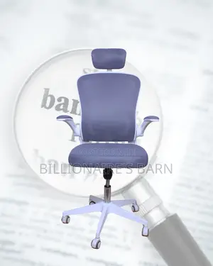 Imported White Ergonomic Office Chair — Easy to Clean