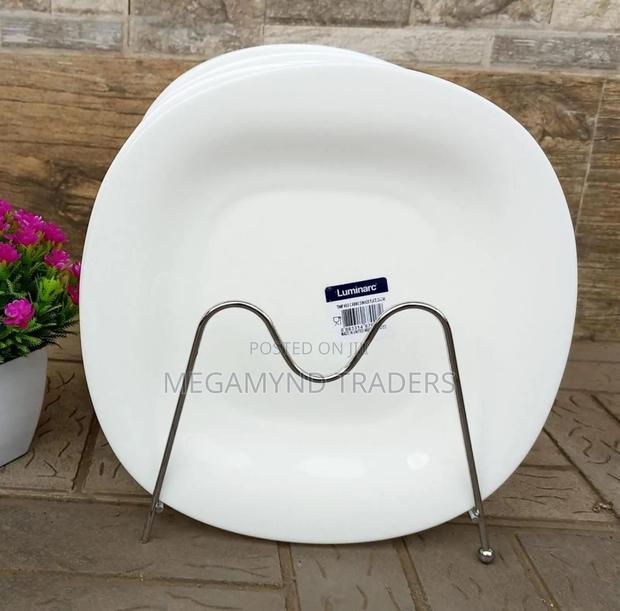6pc Luminarc Plate 27cm/ Plain White Square Plate