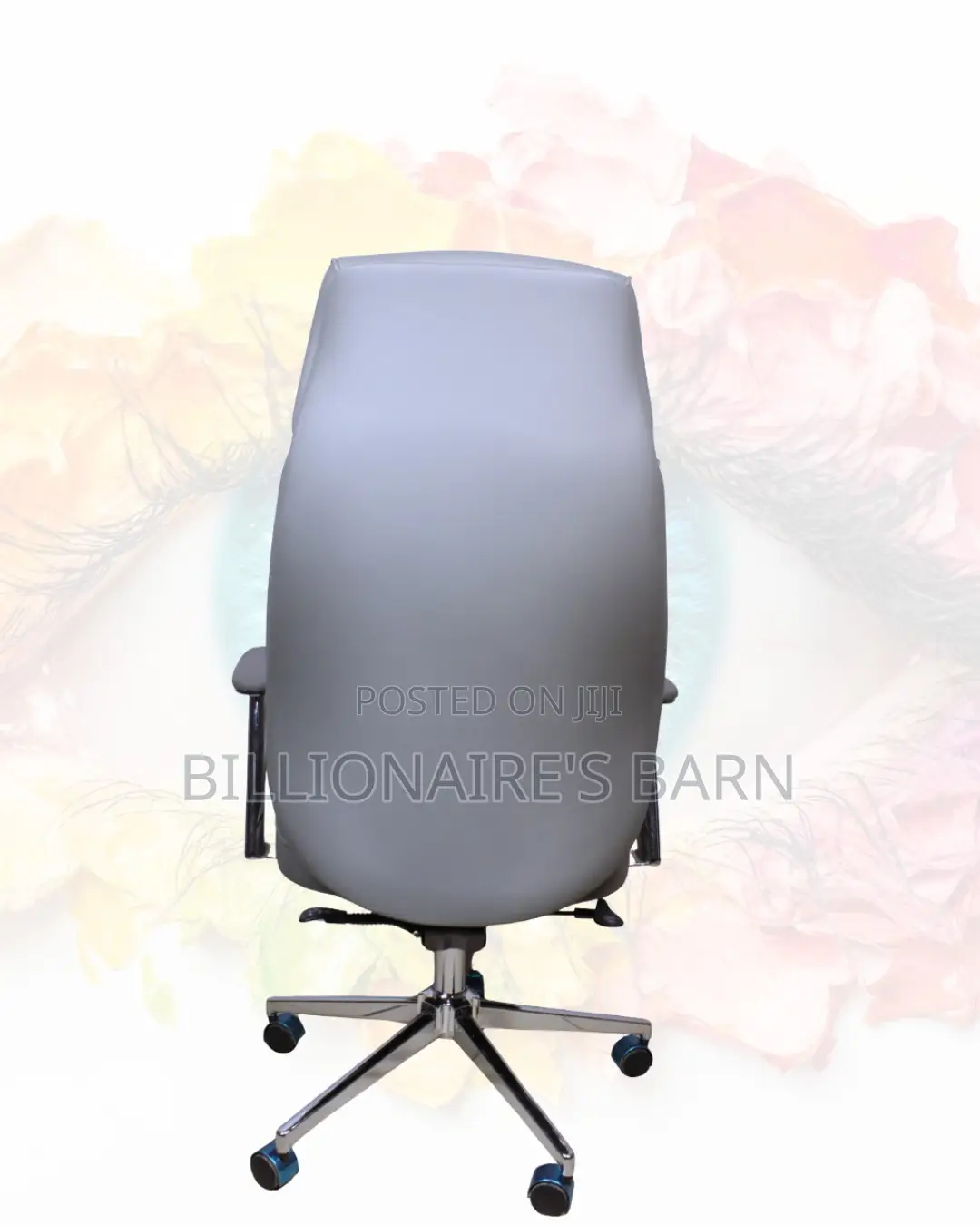 New Arrival Grey Executive Leather Office Chair — Easy to Clean