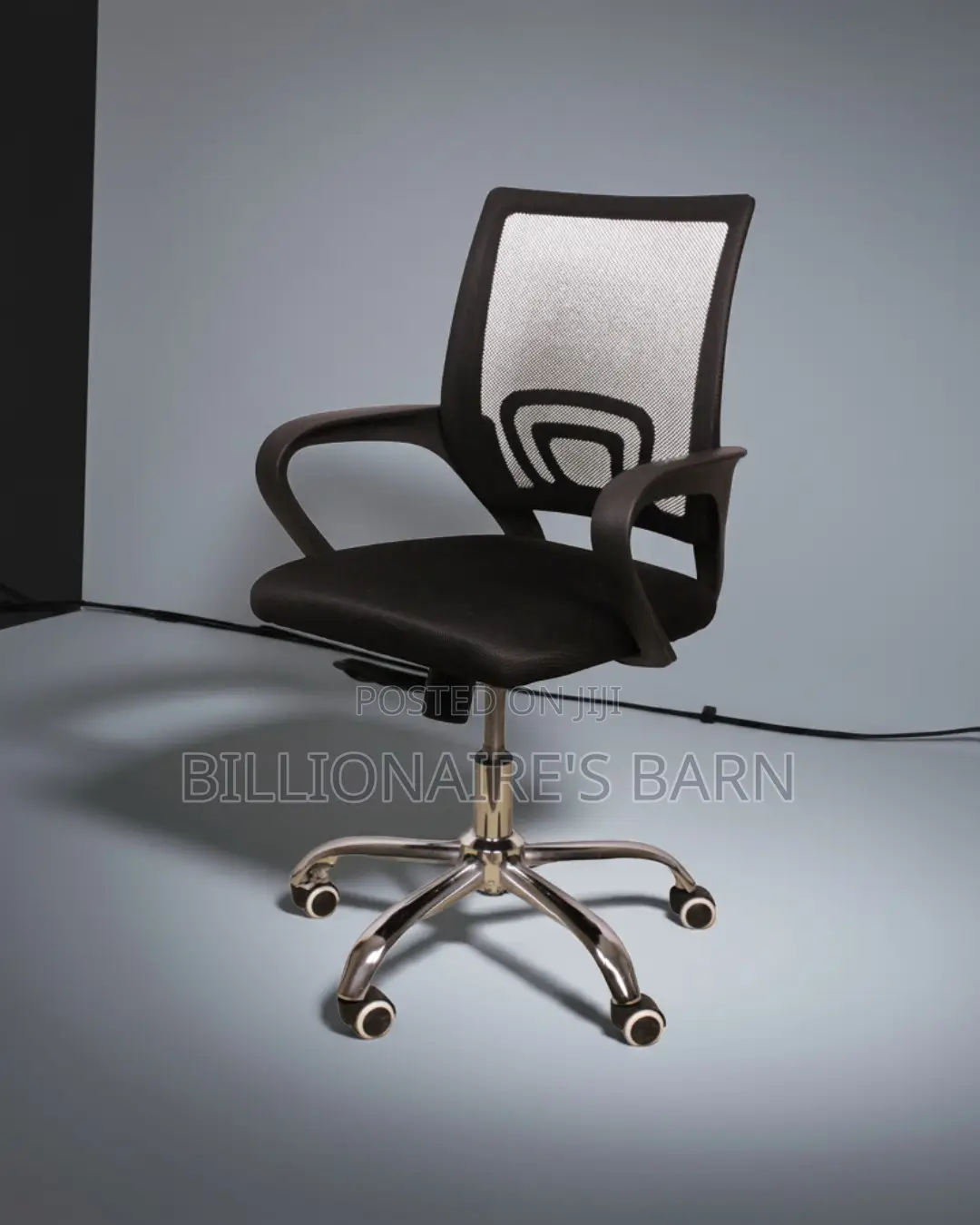 Secretarial Mesh Office Chair | Heavy-Duty Nylon Castors