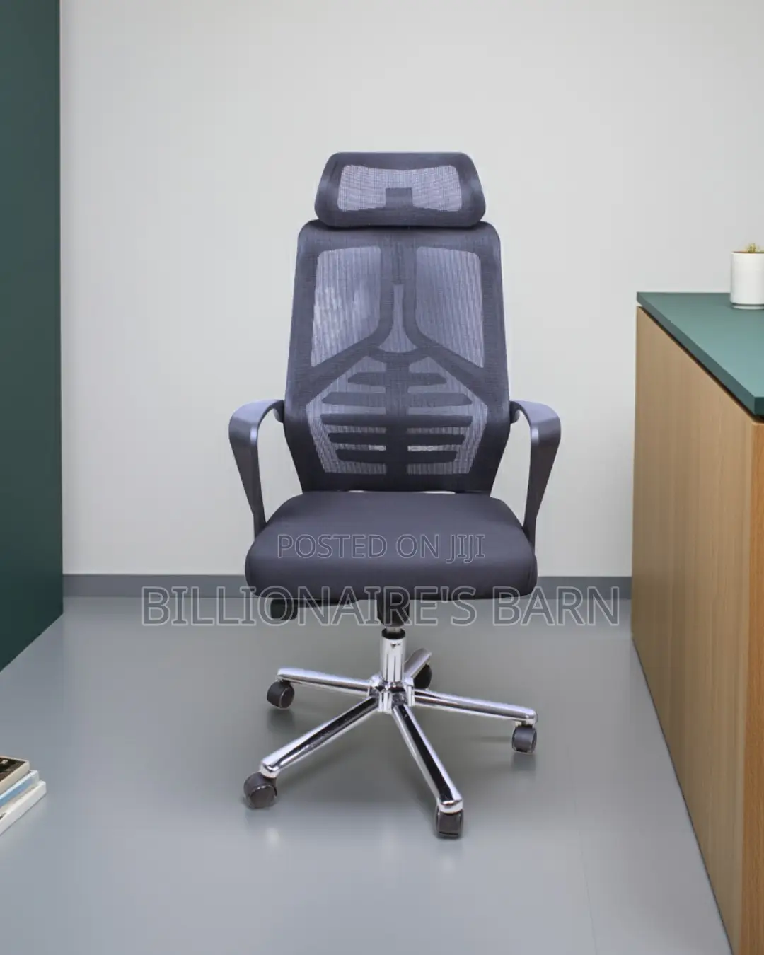 High Back Mesh Office Chair — Tilt Lock Mechanism #195