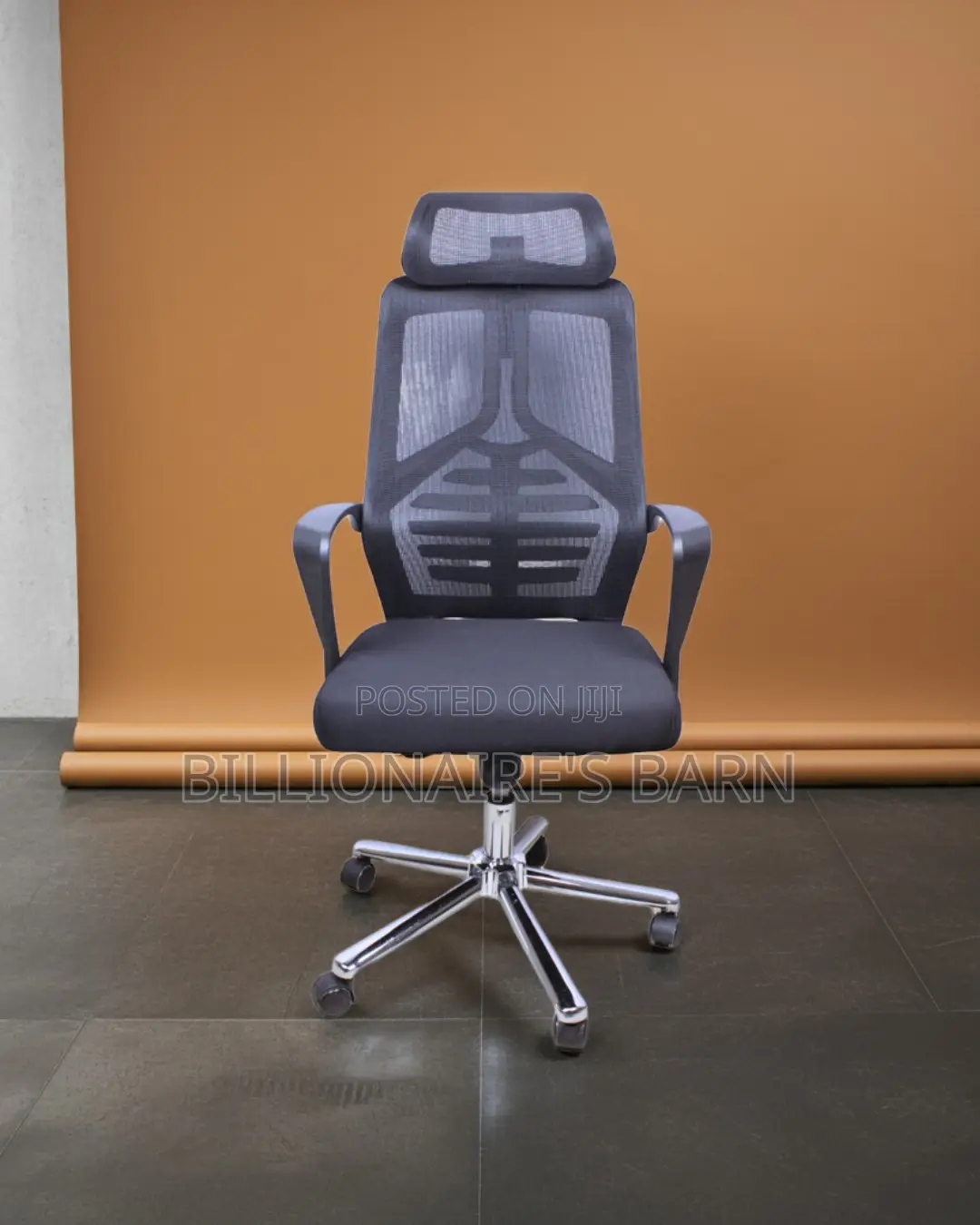 High Back Mesh Office Chair — Tilt Lock Mechanism #195