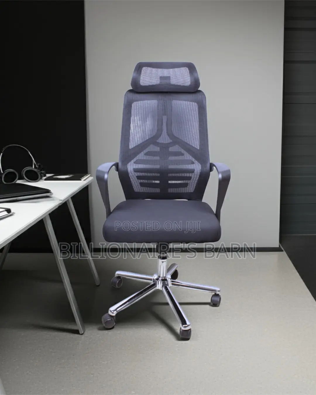 High Back Mesh Office Chair — Tilt Lock Mechanism #195