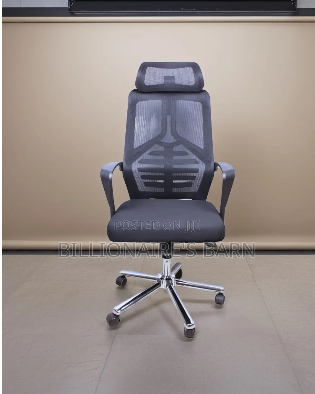 High Back Mesh Office Chair — Tilt Lock Mechanism #195