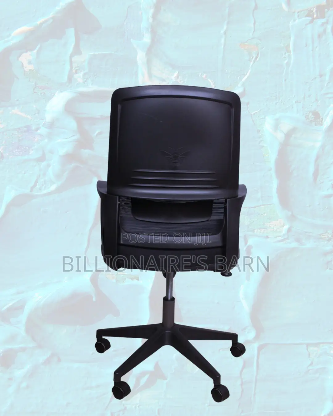 Quiet-roll Black Ergonomic Mesh Office Chair
