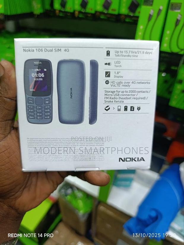 New Nokia 106 Black - thumbnail 4