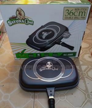 36cm Sayona Double Sided Grill Pan - Non-Stick Coated - thumbnail 2