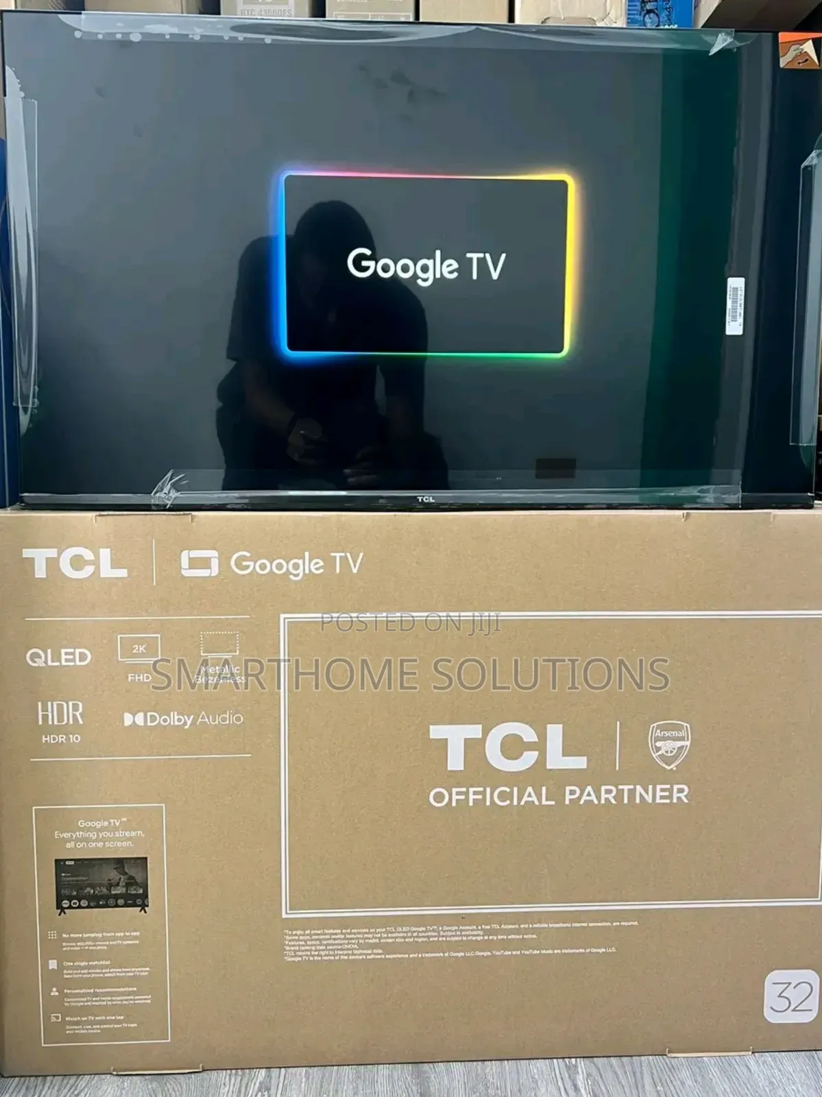 Tcl 32" Smart Google Tv Qled