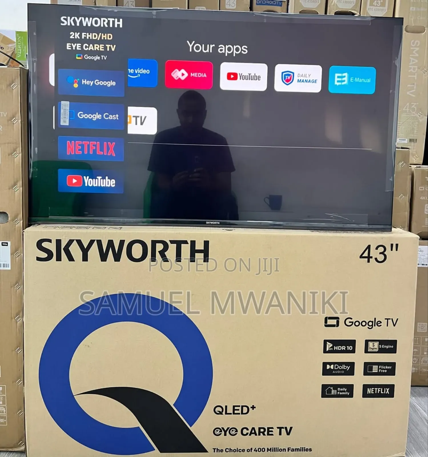 Skyworth 43" Qled Smart Google Tv
Latest Model Frameless Screen Hdr10