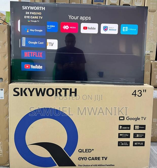Skyworth 43" Qled Smart Google Tv
Latest Model Frameless Screen Hdr10 - thumbnail 3