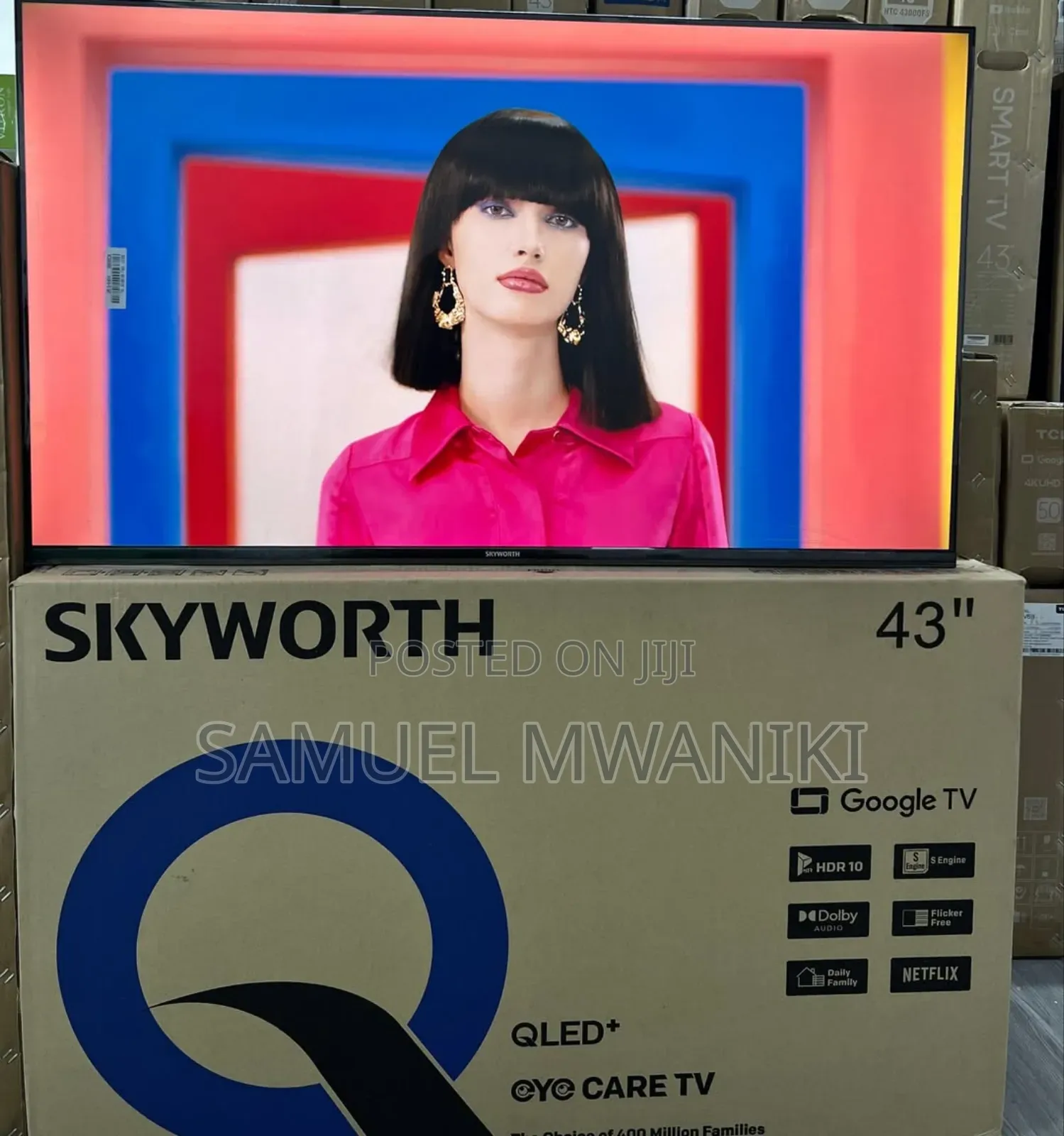 Skyworth 43" Qled Smart Google Tv
Latest Model Frameless Screen Hdr10