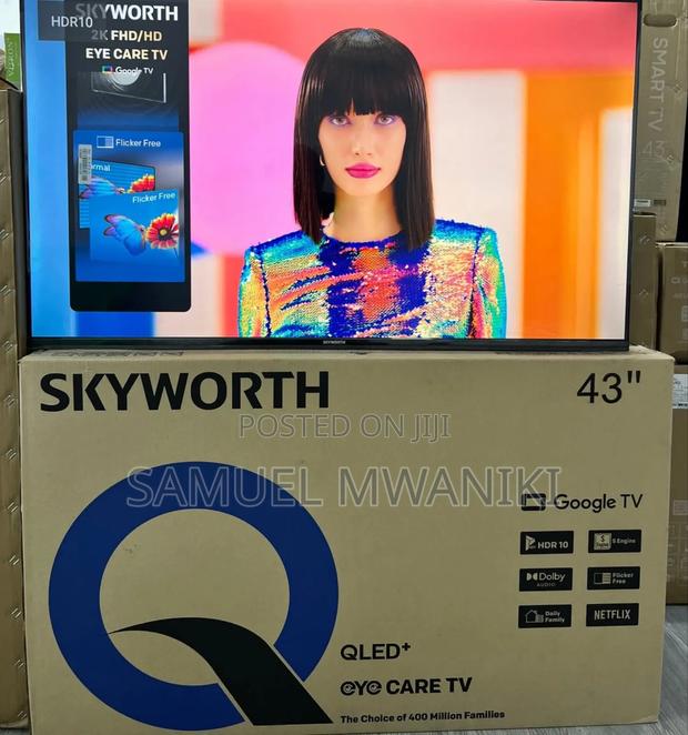 Skyworth 43" Qled Smart Google Tv
Latest Model Frameless Screen Hdr10 - thumbnail 5