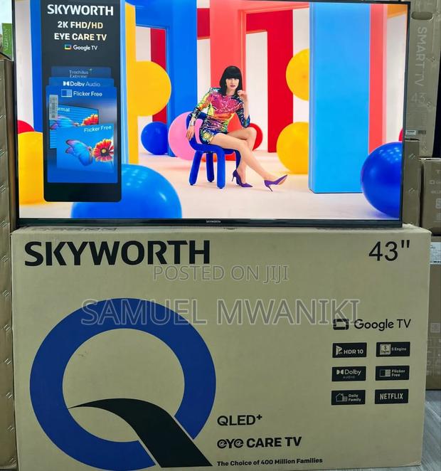 Skyworth 43" Qled Smart Google Tv
Latest Model Frameless Screen Hdr10 - thumbnail 7
