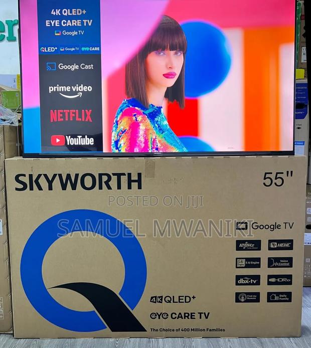 Skyworth 55′′ Qled Google Smart Tv Frameless Bluetooth 5.0 Hdr10+ - thumbnail 2