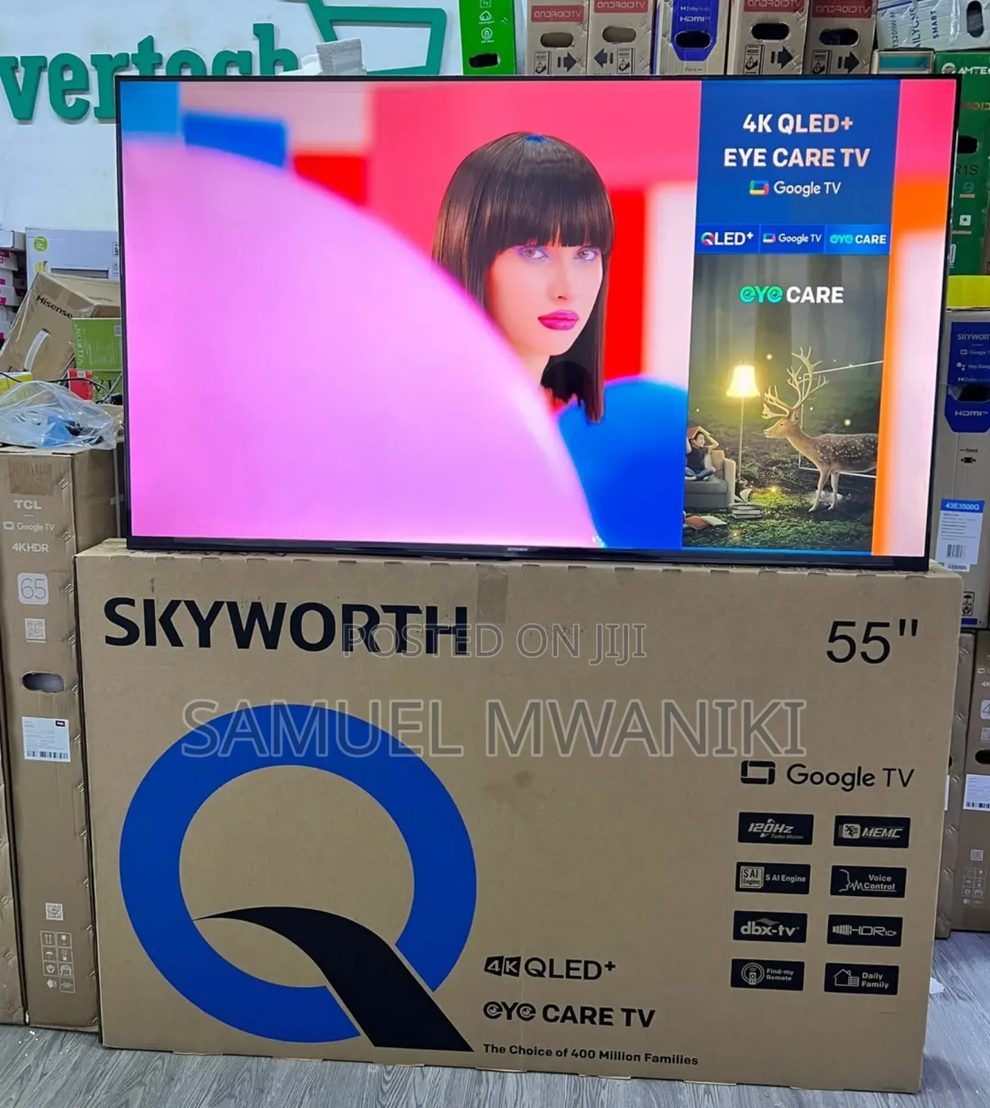 Skyworth 55′′ Qled Google Smart Tv Frameless Bluetooth 5.0 Hdr10+