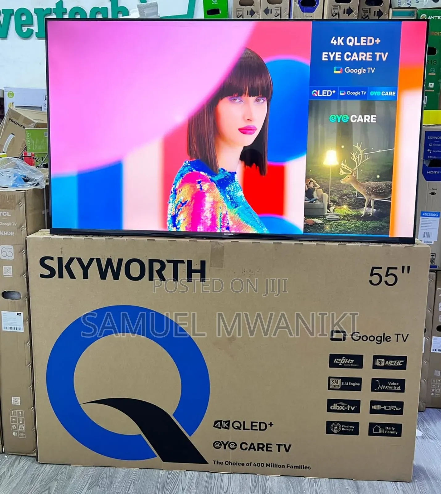 Skyworth 55′′ Qled Google Smart Tv Frameless Bluetooth 5.0 Hdr10+