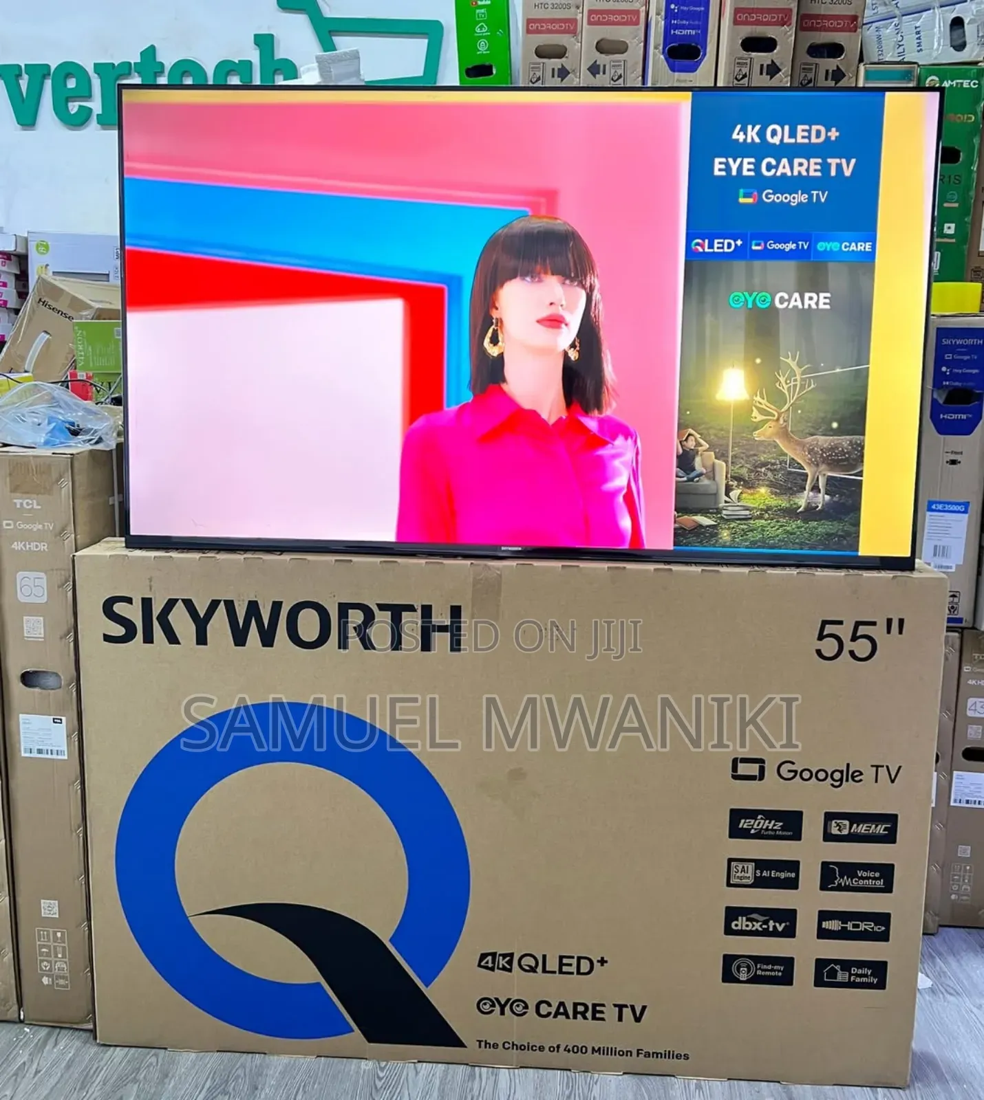 Skyworth 55′′ Qled Google Smart Tv Frameless Bluetooth 5.0 Hdr10+