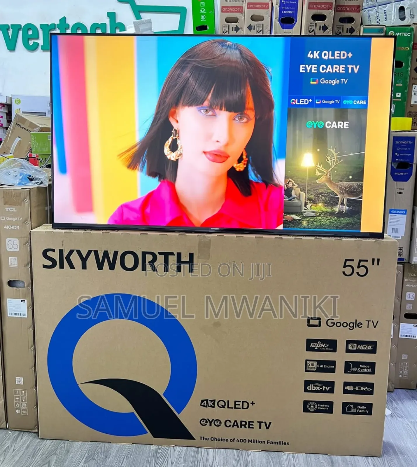 Skyworth 55′′ Qled Google Smart Tv Frameless Bluetooth 5.0 Hdr10+