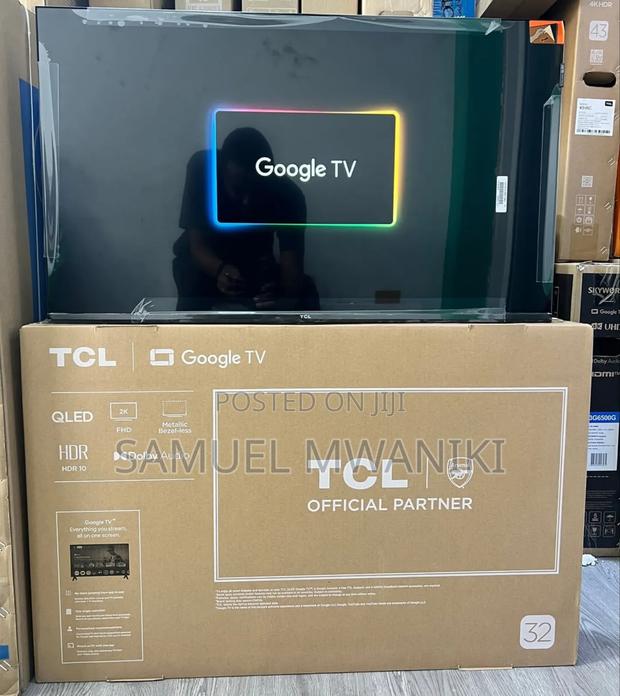 TCL 32" Qled Display Google Tv S4k Hdr10+ Frameless Screen - thumbnail 2