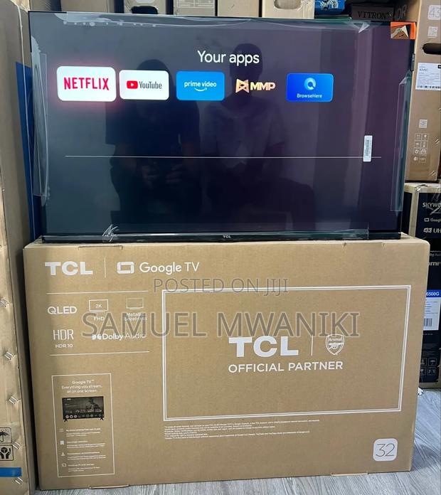 TCL 32" Qled Display Google Tv S4k Hdr10+ Frameless Screen - thumbnail 3