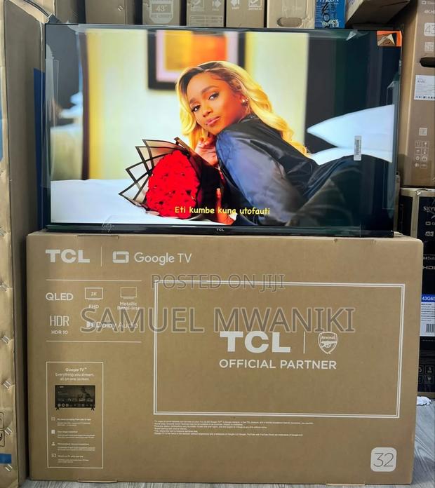 TCL 32" Qled Display Google Tv S4k Hdr10+ Frameless Screen - thumbnail 8