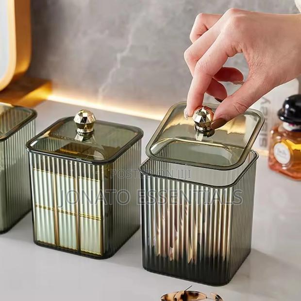 Cotton Swabs and Jewelry Acrylic Storage Box