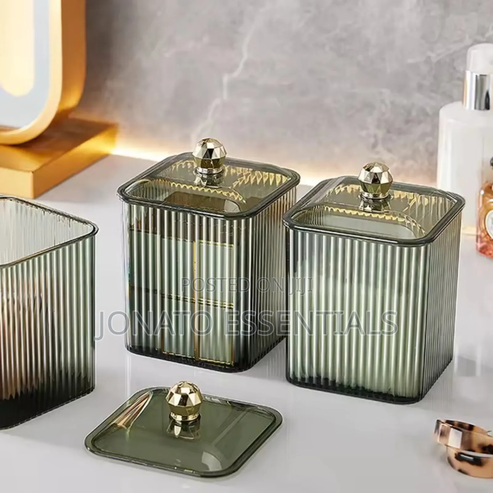 Cotton Swabs and Jewelry Acrylic Storage Box