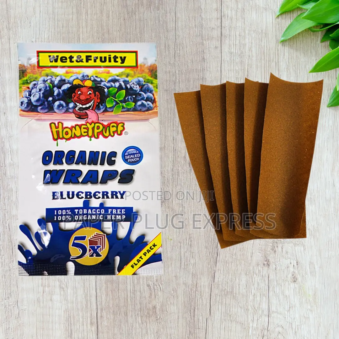 Honeypuff Blueberry Flavored Wraps - (5 Wraps Per Pack)