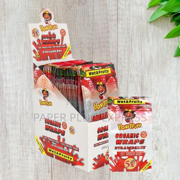 Honeypuff Flavored Wraps - Strawberry 5 Wraps - main view