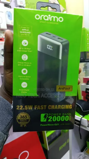 Oraimo Powernova Q21 20000 Mah, 22.5w With Smart Digital Display