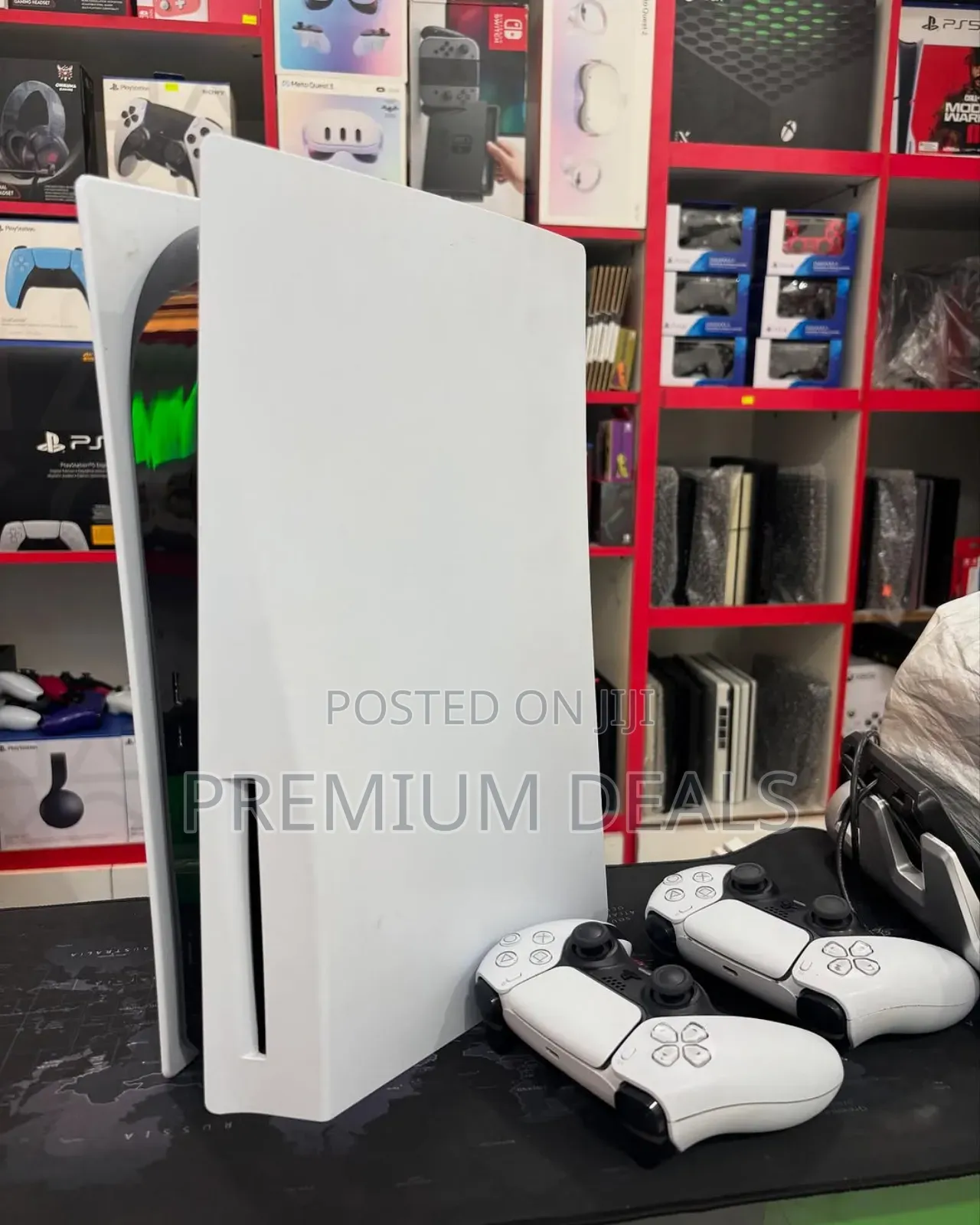 Ps5 Fat With Two White Controllers on Offer.