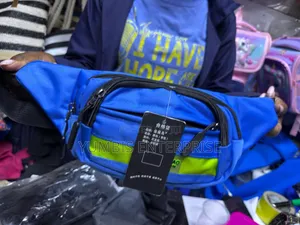 Blue Unisex Waist Bag