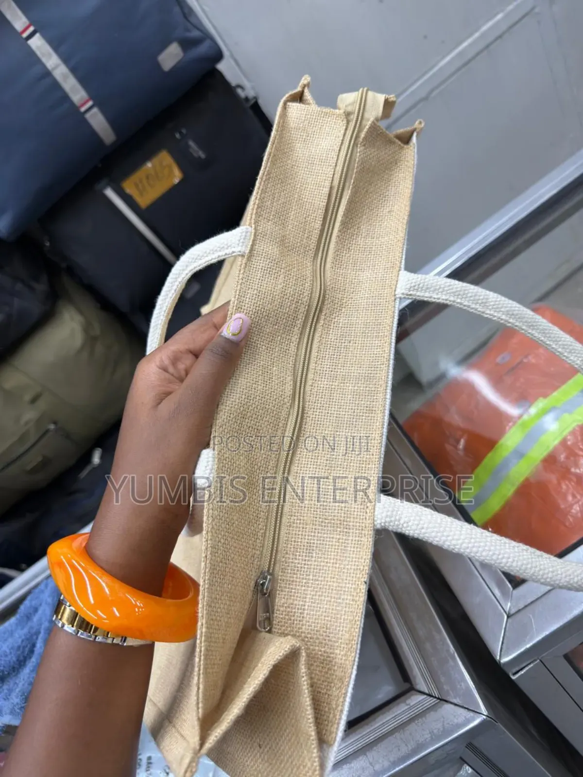 Brandable Jute Bags With Zip