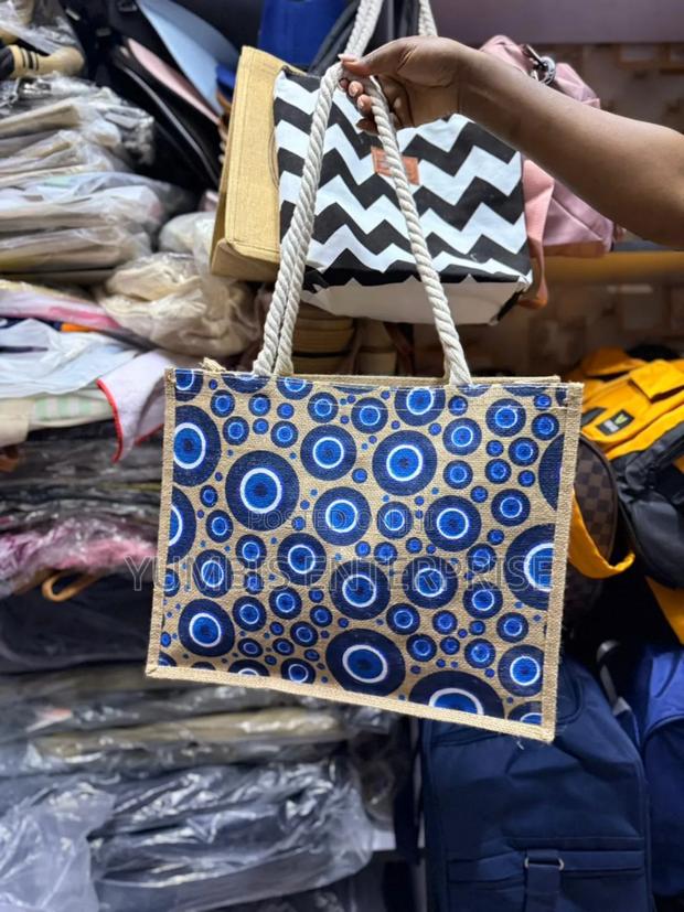 Beach Colorful Jute Bags - thumbnail 2