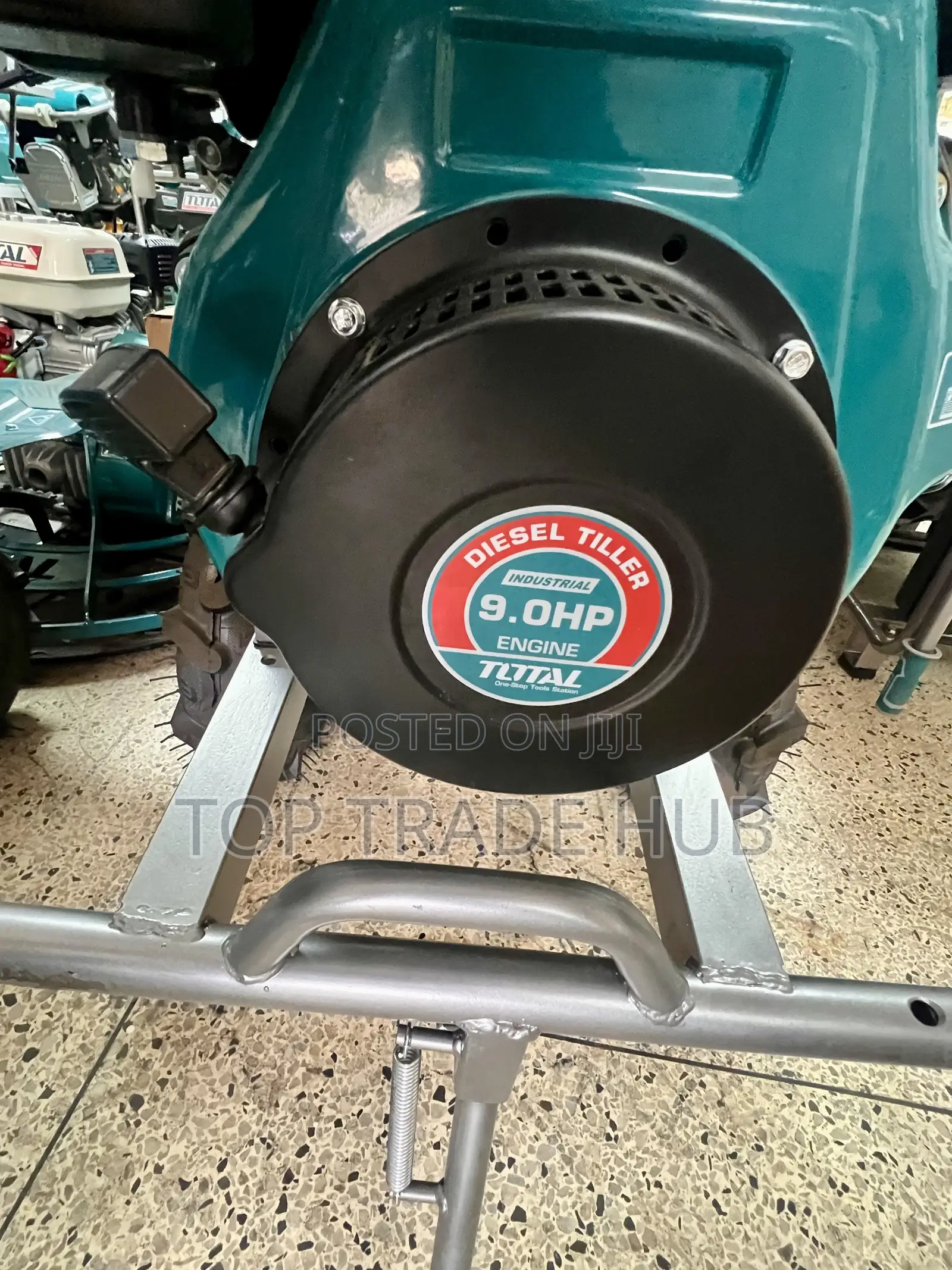 Total Diesel Tiller/Walking Tractor/Cultivator 9hp With Attachments