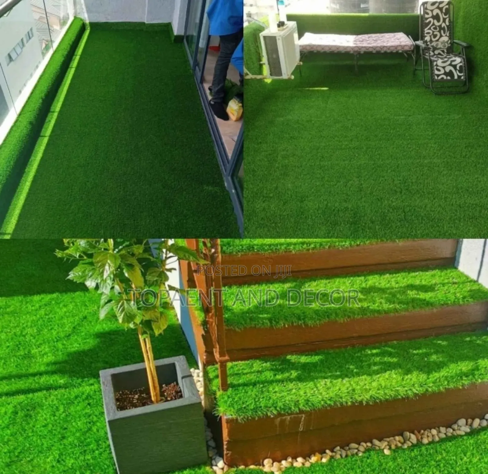 Multipurpose Artificial Grass Carpet for Both Indoors and Outside Deco