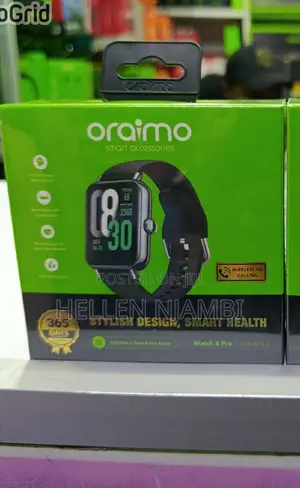 Oraimo Watch 6 Pro – 1.69" Curved Display, Ip68 Waterproof Smart Watch