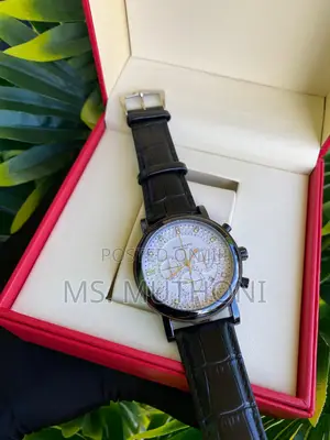 Leather Strap Patek Philippe Gents Watch
