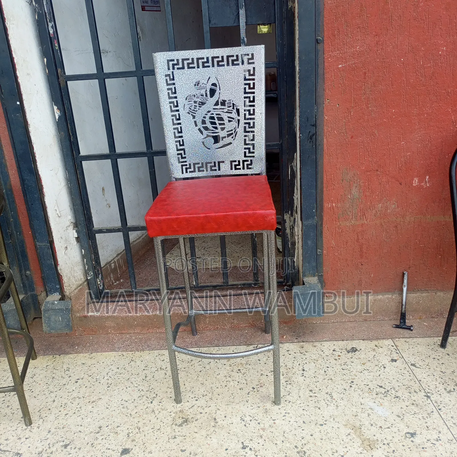 Powder Coated High Stool Chair for Club and Hotel